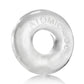 OXBALLS DO-NUT- 2 jelly cockring w/ flat inner chamber CLEAR