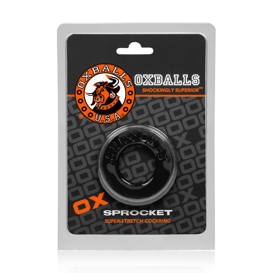 OxBalls Sprocket Cockring Cock Ring Black