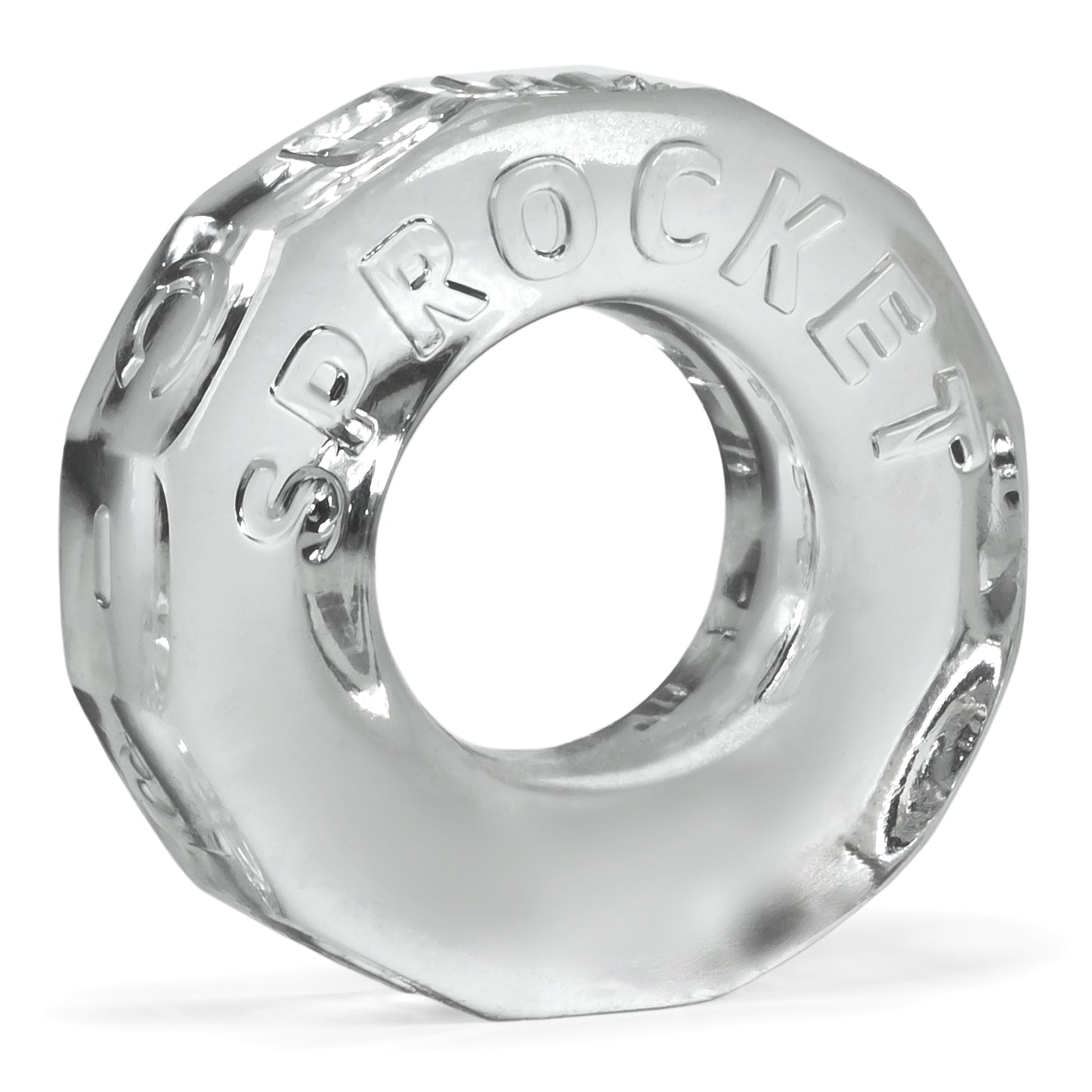 OxBalls Sprocket No-Roll Comfort Cockring Cock Ring Clear