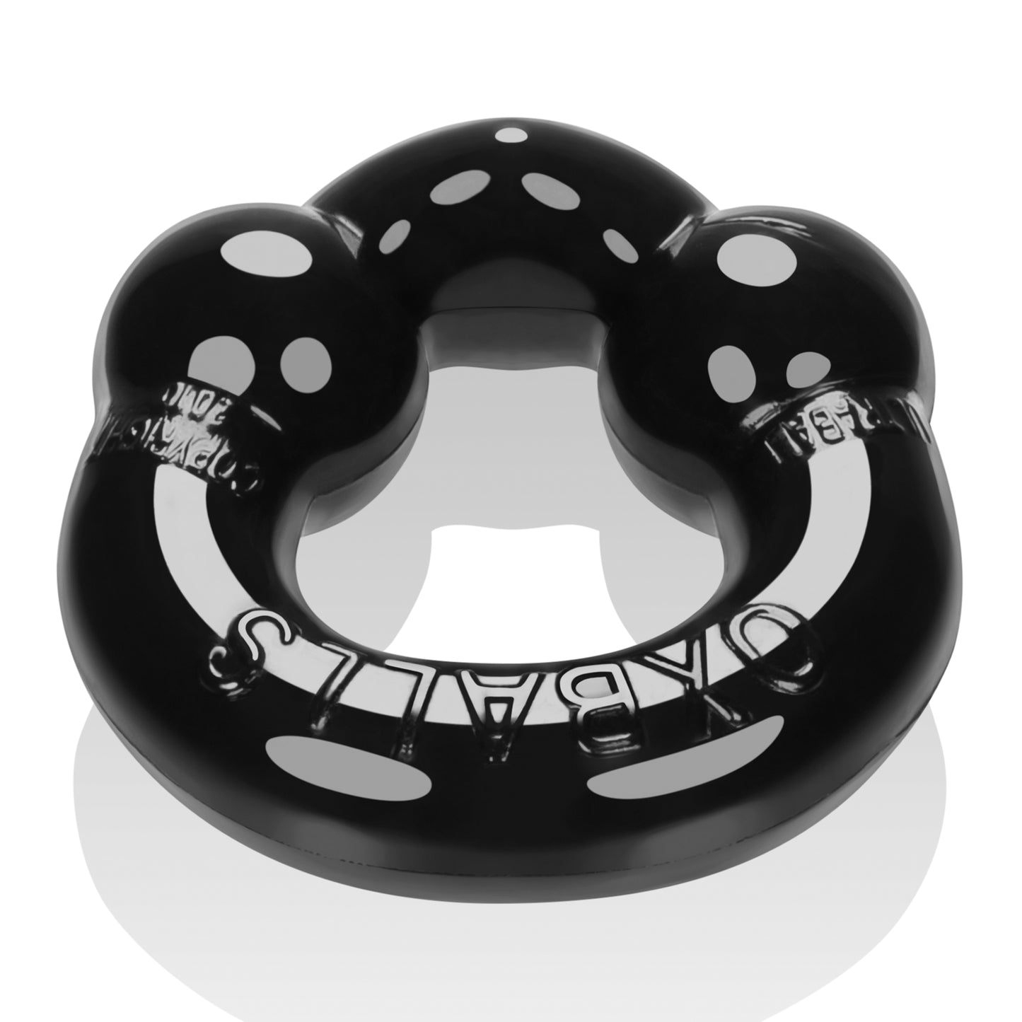 OxBalls ULTRABALLS 2-Pack Nodule Pressure Cockrings Black And Clear