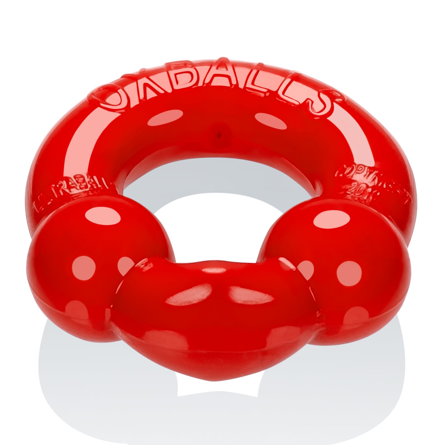 OxBalls ULTRABALLS 2-Pack Nodule Pressure Cockrings Steel And Red