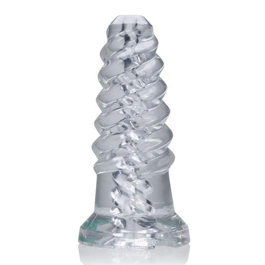 OxBalls ScrewD Super Squish Corkscrew Jackoff Toy Clear