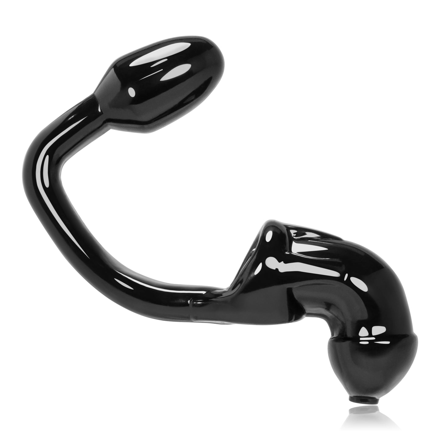 OxBalls Tailpipe Asslock And Chastity Cocklock Black