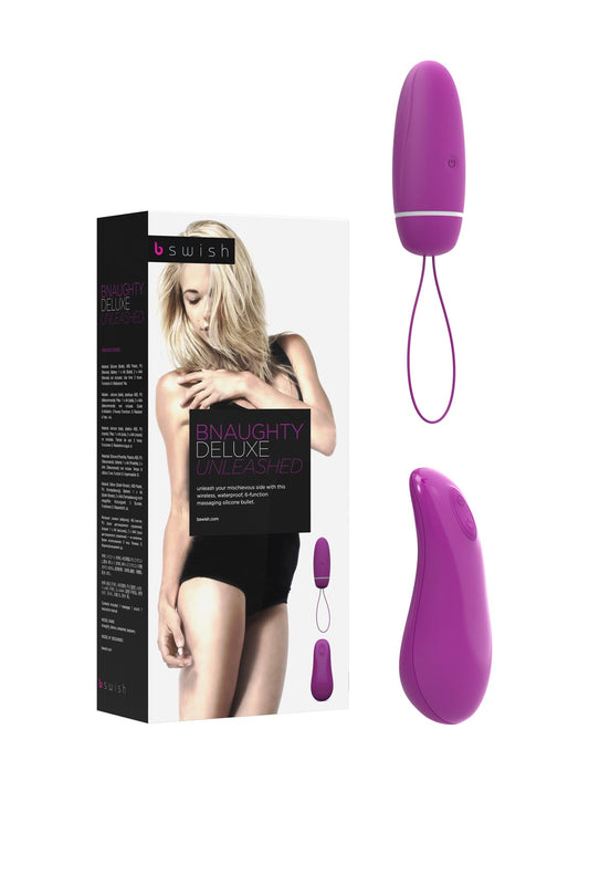 B Swish Bswish Bnaughty Deluxe Unleashed - Remote Control Bullet - Raspberry