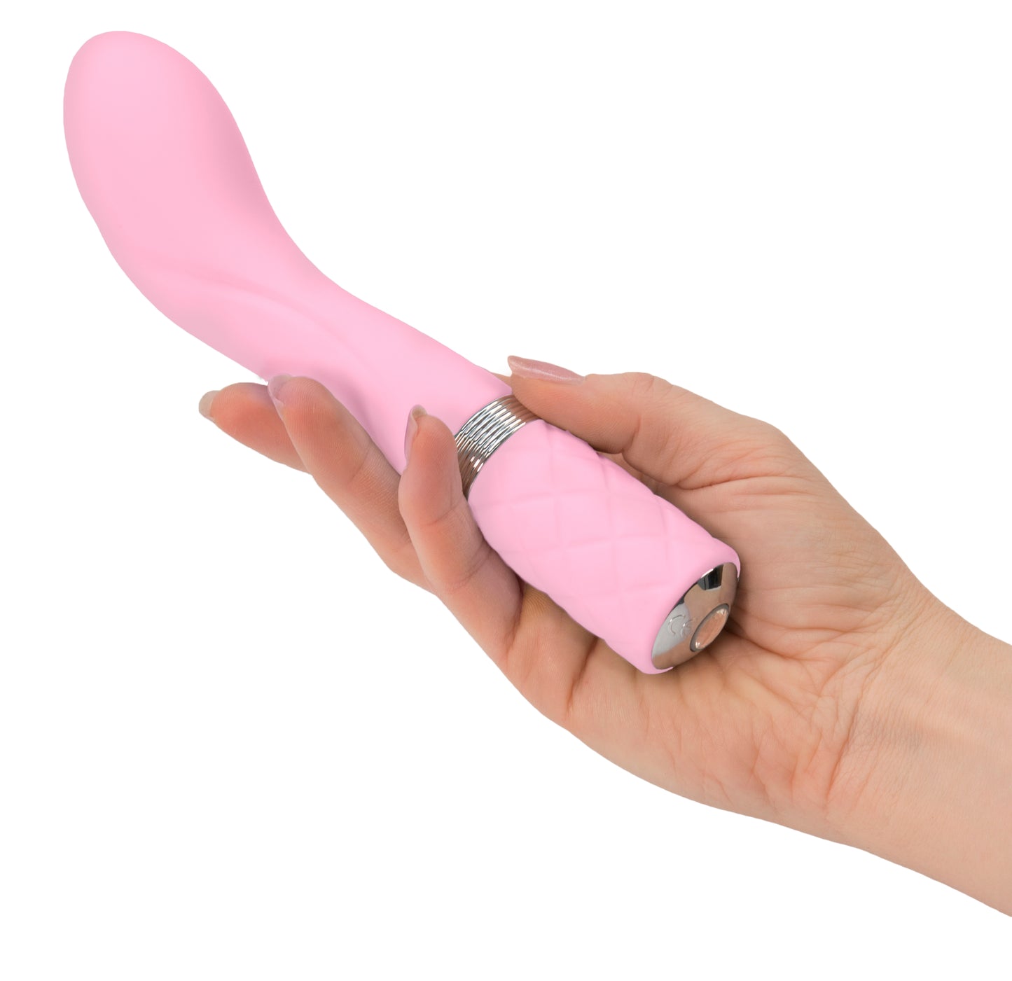 Pillow Talk Sassy Pink G-Spot Massager w Swarovski Crystal - Pink