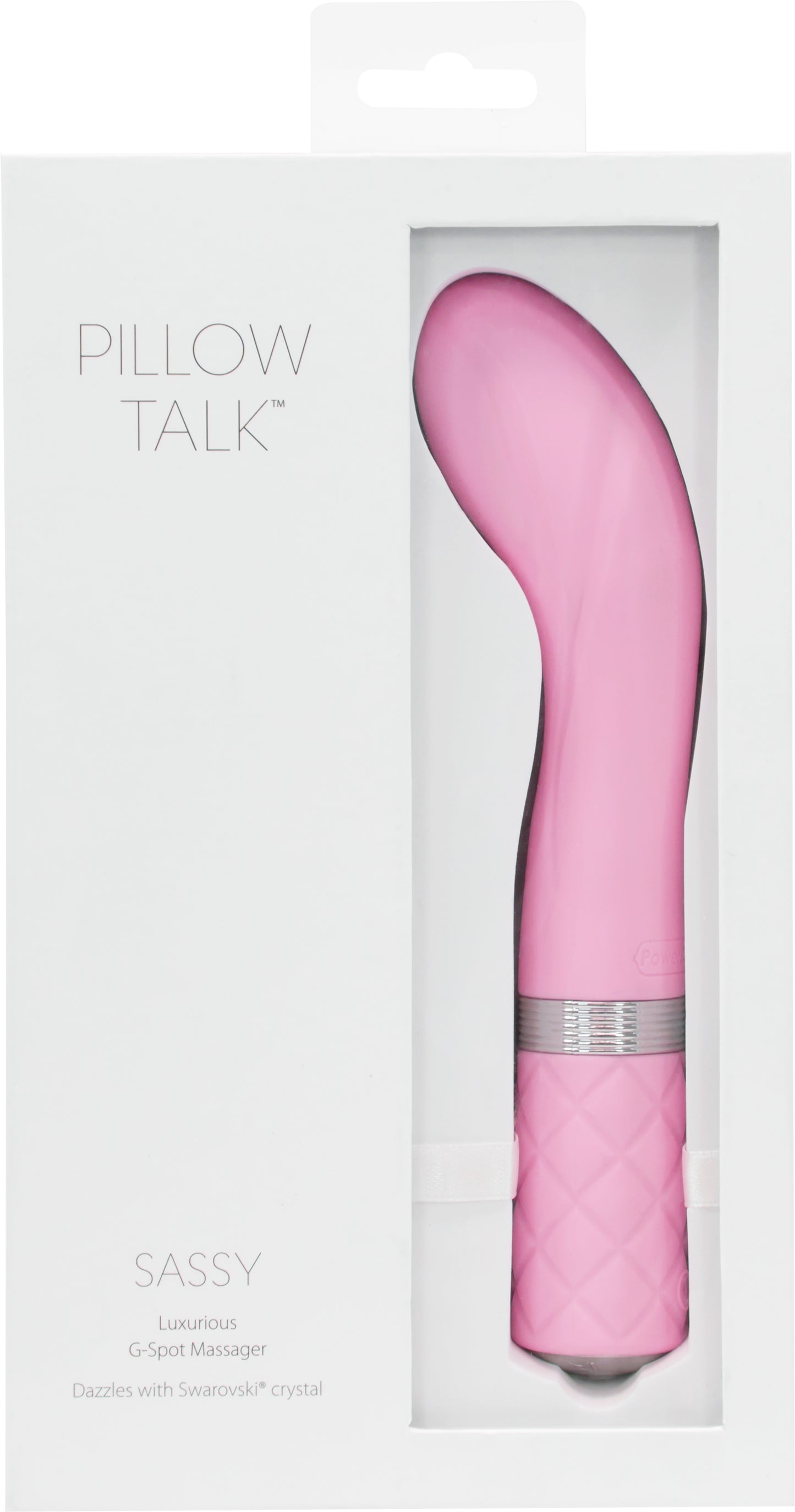 Pillow Talk Sassy Pink G-Spot Massager w Swarovski Crystal - Pink