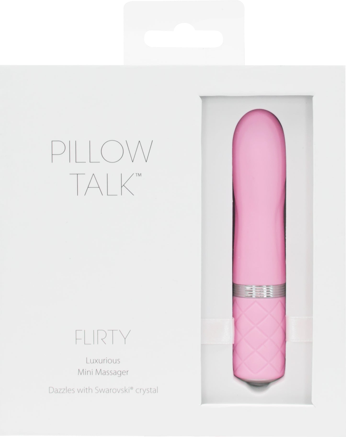 Pillow Talk Flirty Mini Massager PowerBullet Vibrator w Swarovski Crystal - Pink