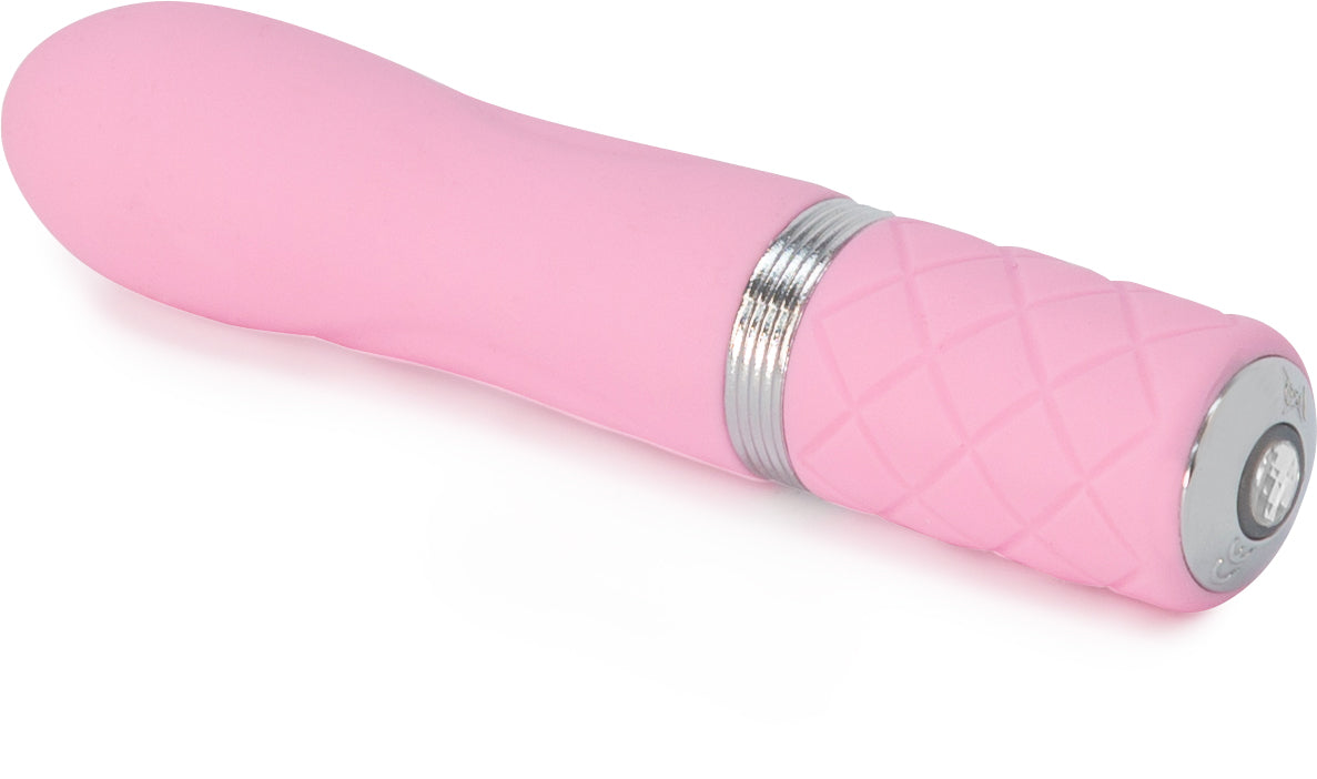 Pillow Talk Flirty Mini Massager PowerBullet Vibrator w Swarovski Crystal - Pink