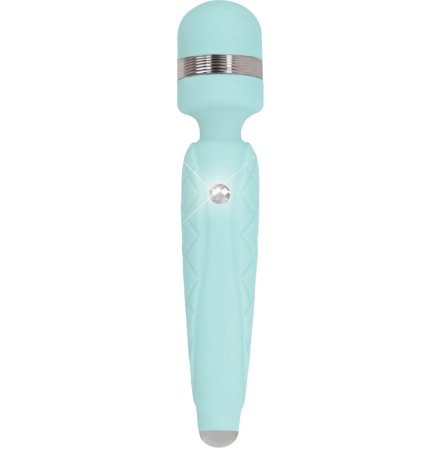 Pillow Talk Cheeky Body Wand w Swarovski Crystal Button - Teal