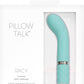 Pillow Talk Racy Mini G-Massager Vibrator w Swarovski Crystal - Teal