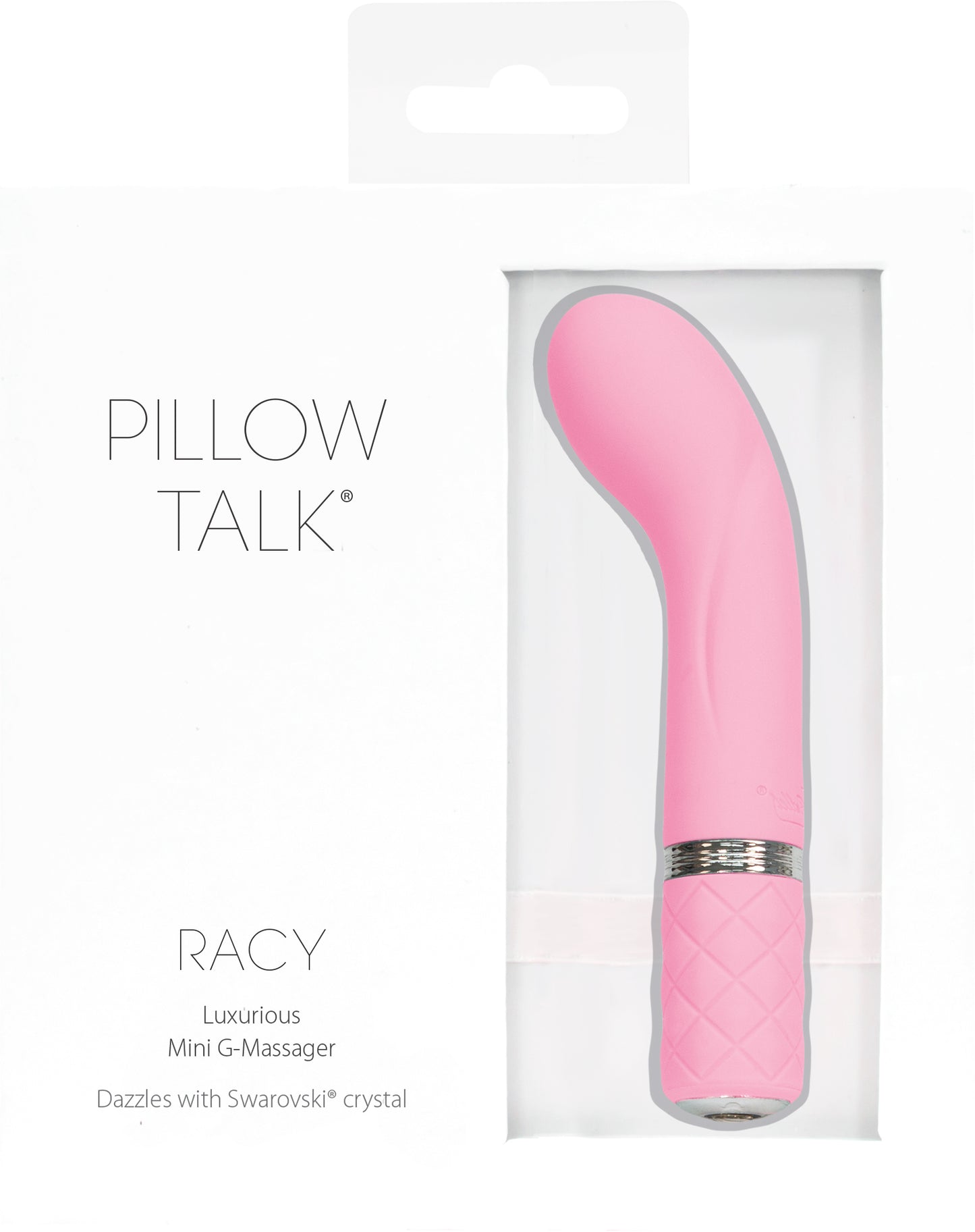 Pillow Talk Racy Mini G-Massager Vibrator w Swarovski Crystal - Pink