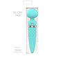 Pillow Talk Sultry Dual Ended Warming Massager w Swarovski Crystal Teal