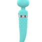 Pillow Talk Sultry Dual Ended Warming Massager w Swarovski Crystal Teal