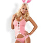 Obsessive Lingerie Bunny Suit 4 Pc Piece Costume Size S/M or L/XL