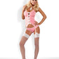 Obsessive Lingerie Bunny Suit 4 Pc Piece Costume Size S/M or L/XL