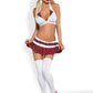 Obsessive Lingerie School Girl 5 Pc Piece Costume Size S/M or L/XL