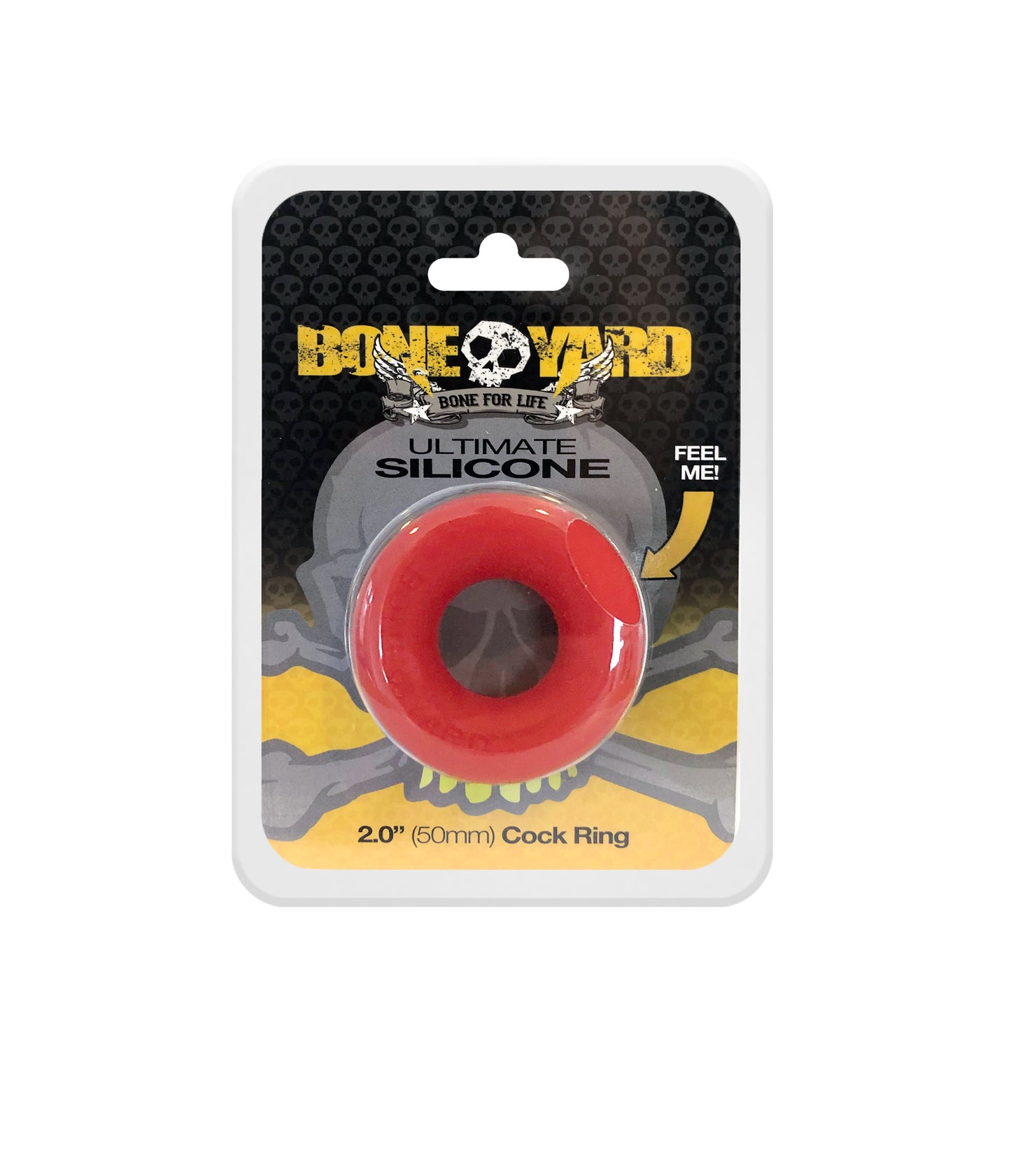 Boneyard Ultimate Silicone Cock Ring Red