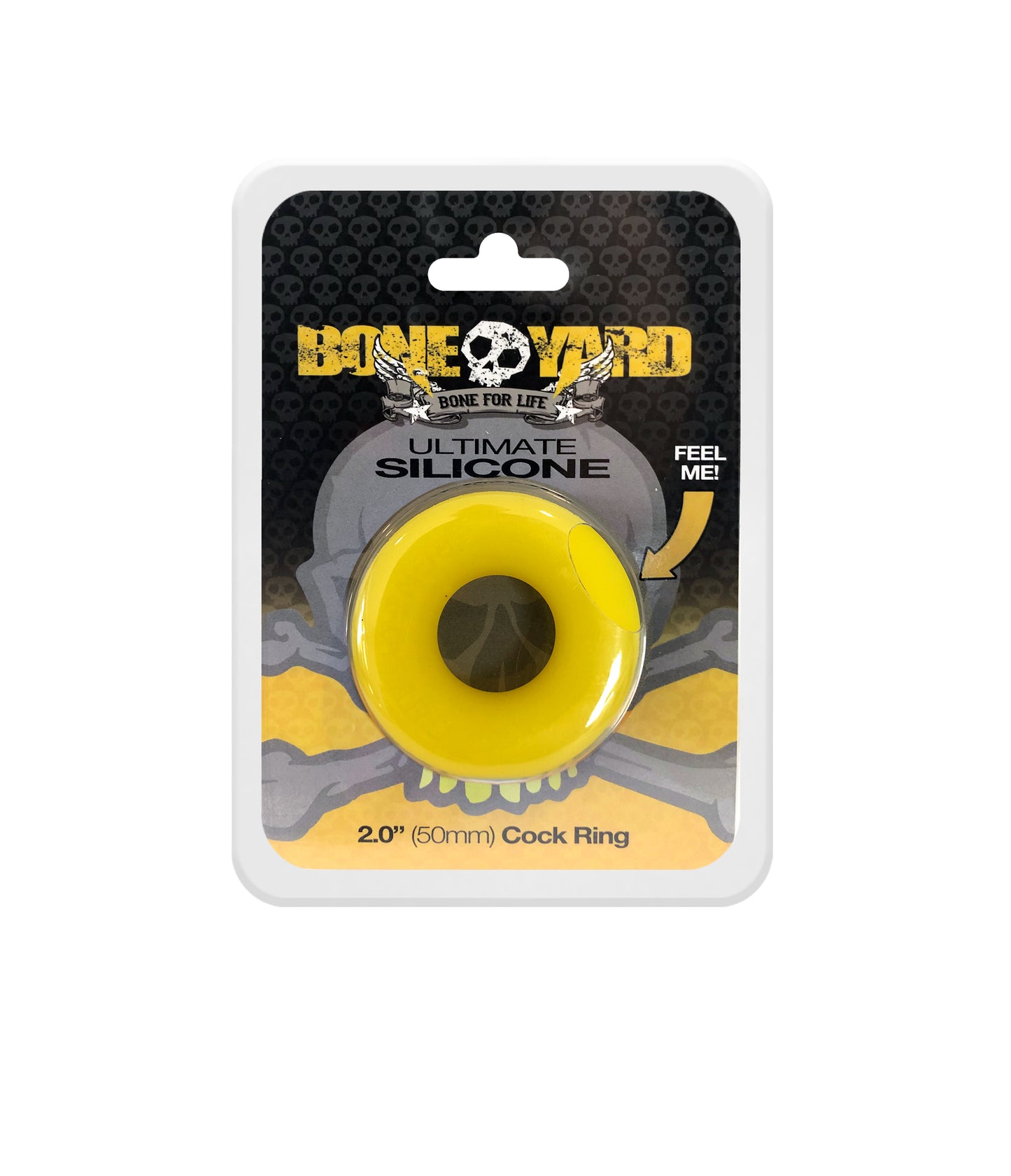 Boneyard Ultimate Silicone Cock Ring Yellow