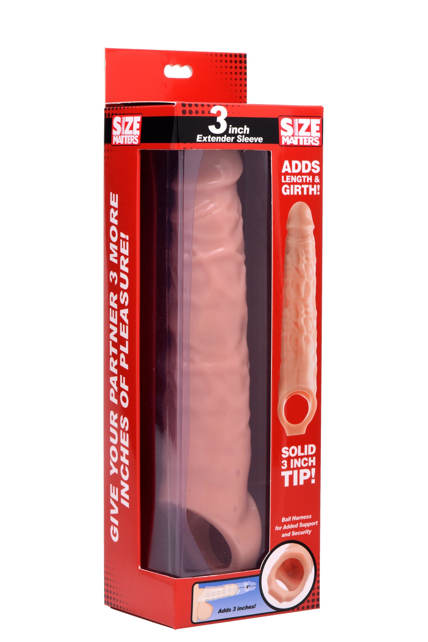 Size Matters 3" Extender Sleeve Flesh