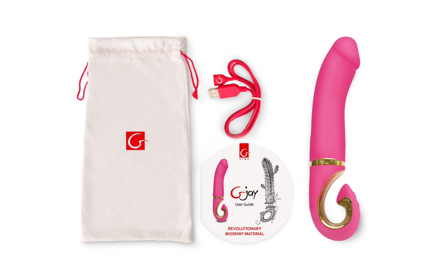 Gvibe Gjay Neon Rose Vibrator