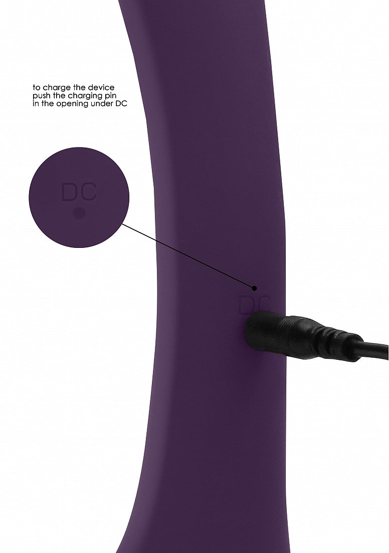 Shots Toys | VIVE Nilo - Rechargeable Rabbit Vibrator w/ Swirling Tip Purple