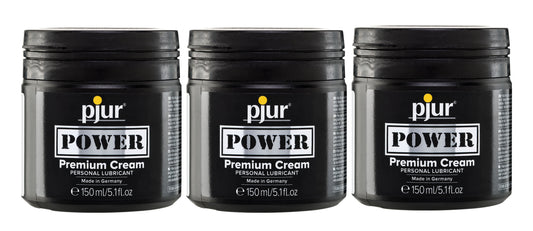 Pjur Power - Premium Hybrid Cream Personal Lubricant 3x150ml - 3 Pack