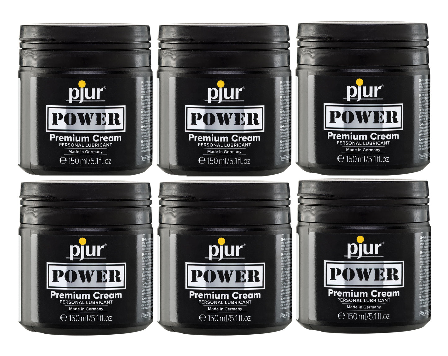 Pjur Power - Premium Hybrid Cream Personal Lubricant 6x150ml - 6 Pack