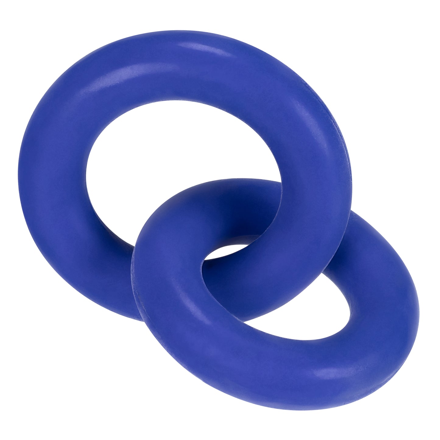 HunkyJunk DUO Linked Cock/Ball Rings Cobalt