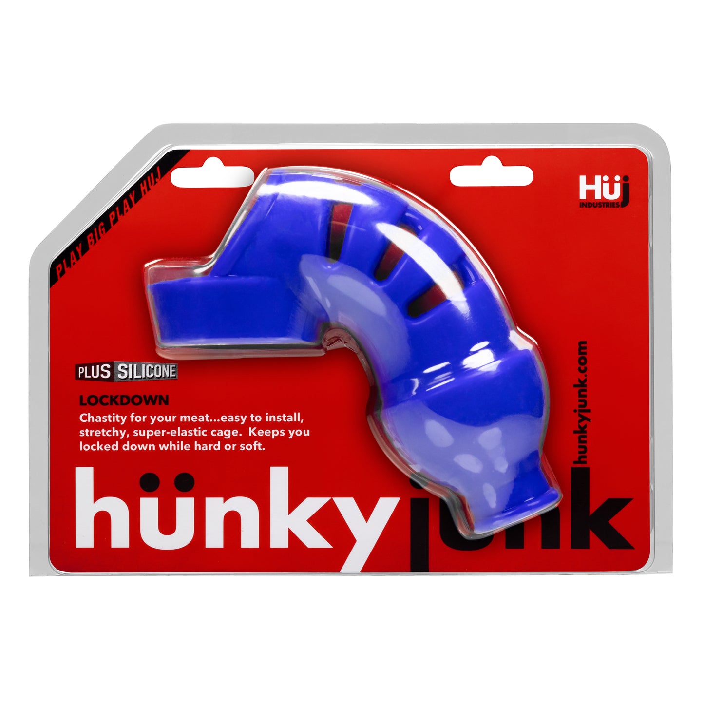 Hunkyjunk LOCKDOWN Cage Chastity by Hunkyjunk Cobalt