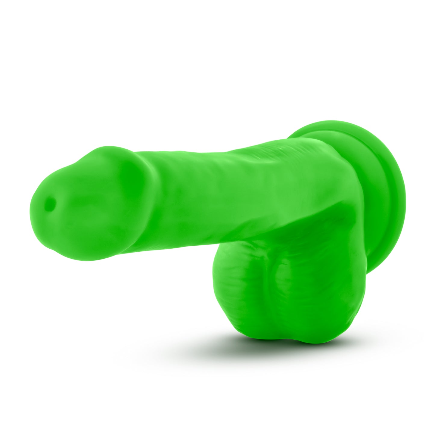 Blush Novelties Neo Dual Density Cock With Balls 6" Dildo Neon Green