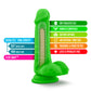 Blush Novelties Neo Dual Density Cock With Balls 6" Dildo Neon Green