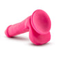 Blush Novelties Neo Dual Density Cock With Balls 6" Dildo Neon Pink