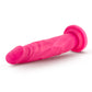 Blush Novelties Neo Dual Density Cock Dildo 7.5" Neon Pink