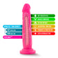 Blush Novelties Neo Dual Density Cock Dildo 7.5" Neon Pink