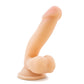 Blush Novelties Au Naturel 6.5" inches Sensa Feel Dildo Beige w Suction Cup