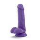 Blush Novelties Au Naturel Bold Delight 6" inches Dildo Purple