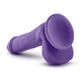 Blush Novelties Au Naturel Bold Delight 6" inches Dildo Purple