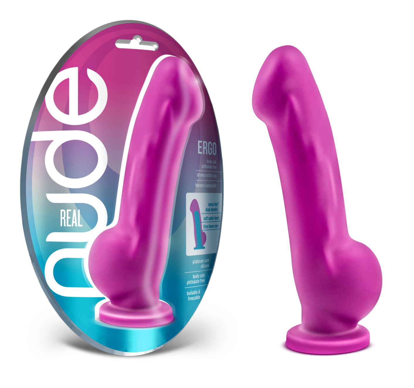 Real Nude Real Ergo Violet Dildo Dong Violet