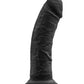 Ruse Jammy Black Dildo 8" with Suction Cup