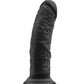 Ruse Jammy Black Dildo 8" with Suction Cup