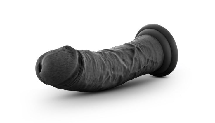 Ruse Jammy Black Dildo 8" with Suction Cup