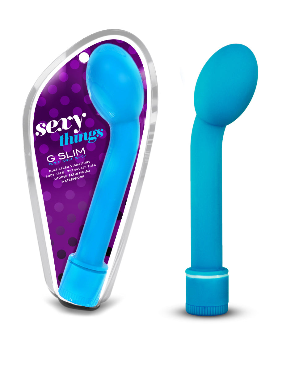 Blush Novelties Sexy Things G Slim Petite G-Spot Vibrator Blue