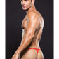 Envy Microfiber Magnetic G String Red Size S/M or M/L or L/XL