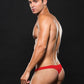 Envy Microfibre Low Rise Zip Thong Red Size S/M or M/L or L/XL