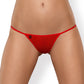 Obsessive Lingerie Luiza Thong Red Size S/M or L/XL