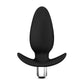 Luxe Little Thumper Black - Anal Plug with Vibrating Bullet