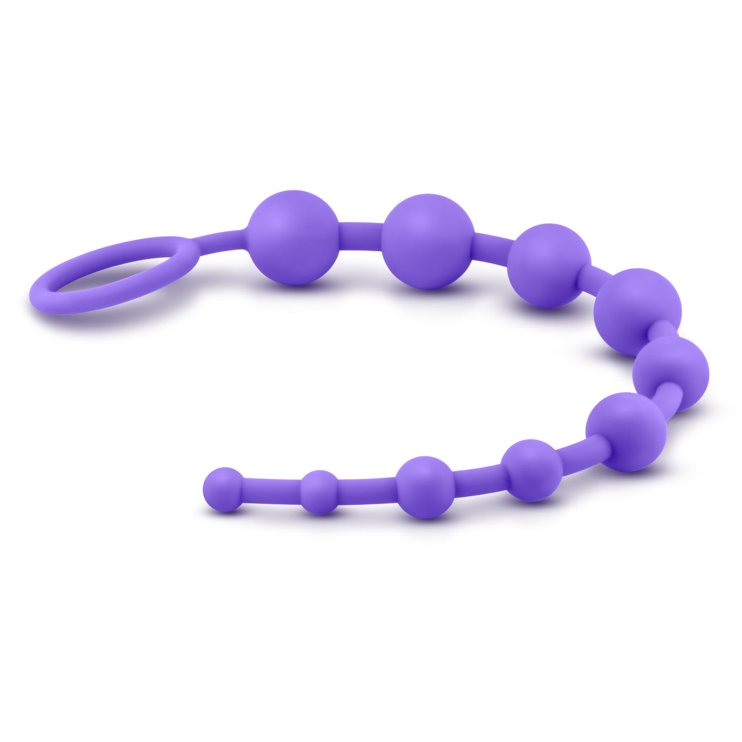 Luxe Silicone Anal 10 Beads Purple