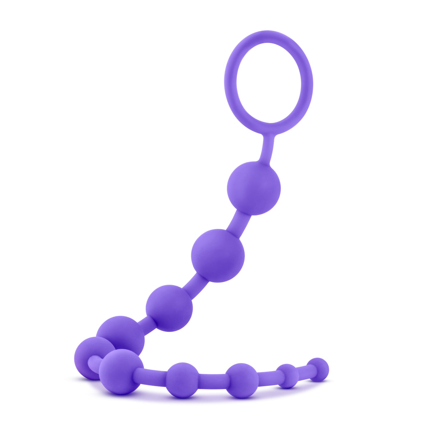 Luxe Silicone Anal 10 Beads Purple