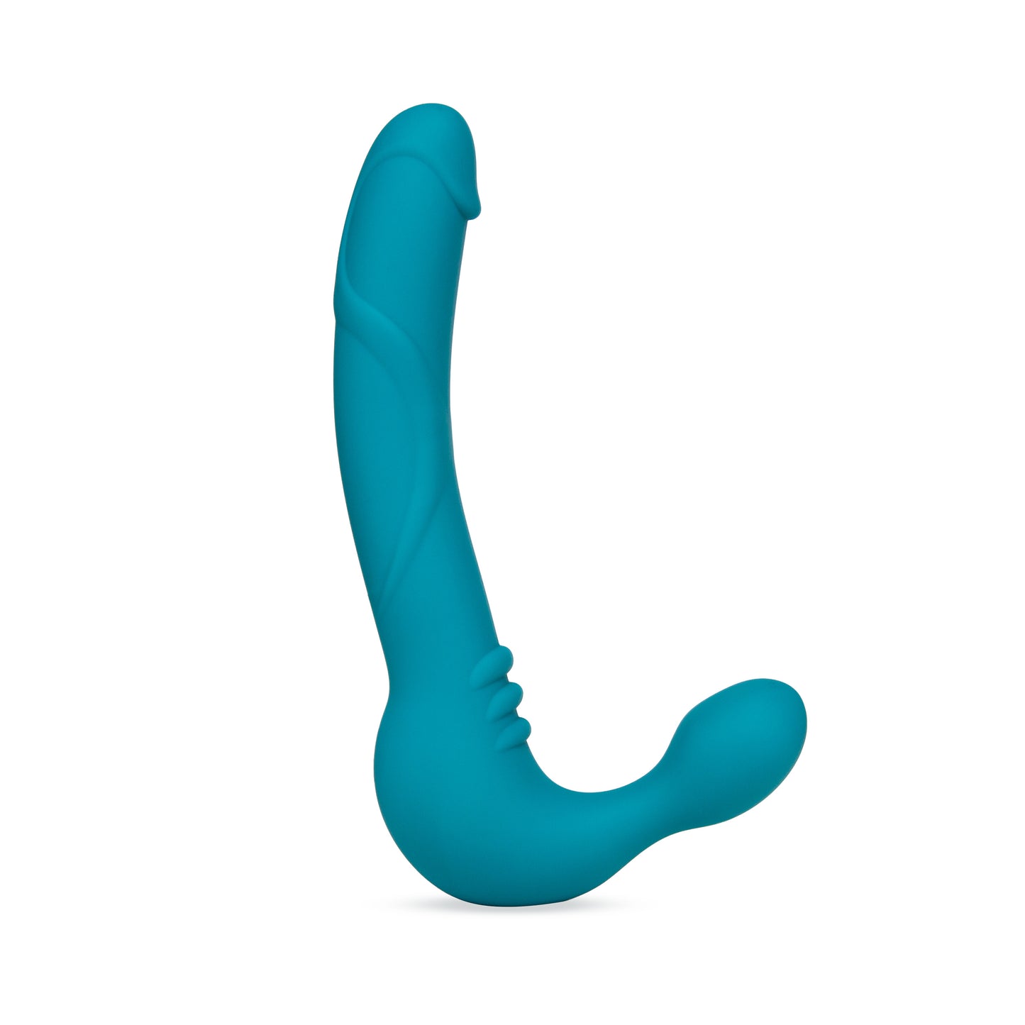 Blush Novelties | Temptasia Luna Strapless Silicone Vibrating Dildo Teal