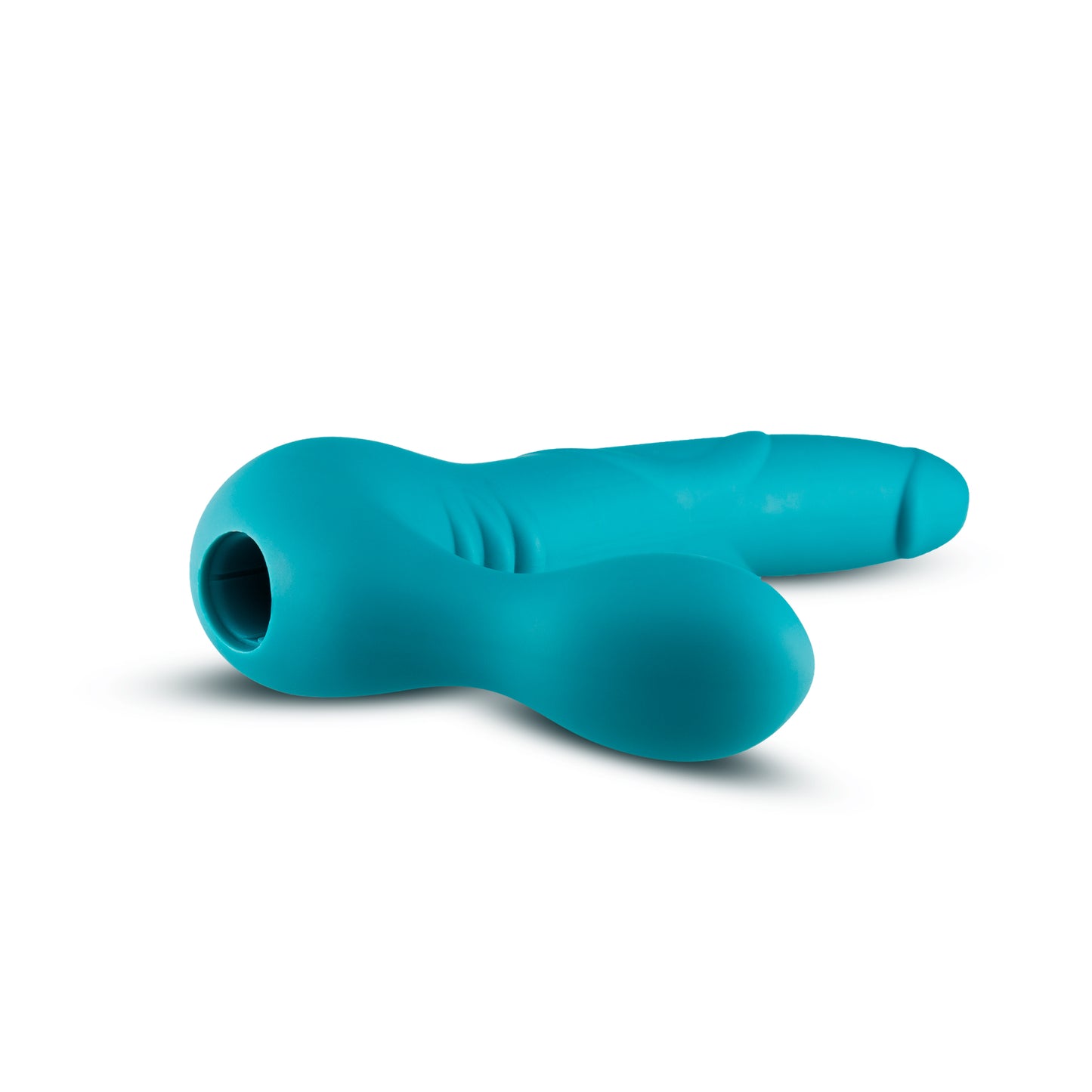 Blush Novelties | Temptasia Luna Strapless Silicone Vibrating Dildo Teal